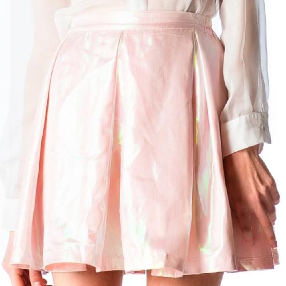 UNIF Iridescent Pink Princess Skirt